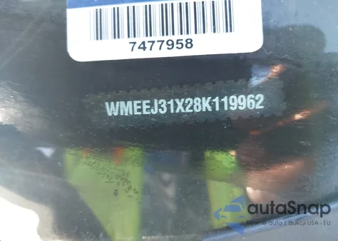 2008 Smart Fortwo Passion/Pure z USA, uszkodzony, nr VIN WMEEJ31X28K119962